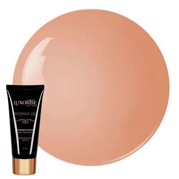 Polygel REVOMAX GEL LUXORISE Caramel Nude, 15ml