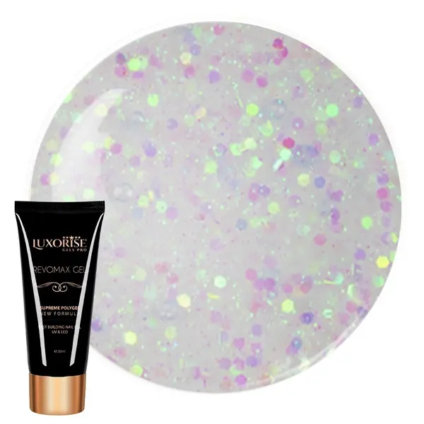 Polygel REVOMAX GEL LUXORISE Celestial Sprinkles, 30ml