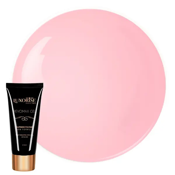 Polygel REVOMAX GEL LUXORISE Delicate Pink, 30ml