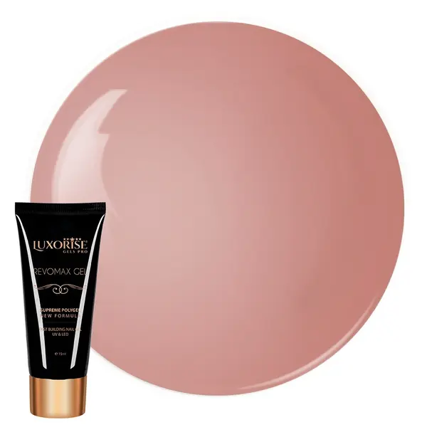 Polygel REVOMAX GEL LUXORISE Elegant Nude, 15ml