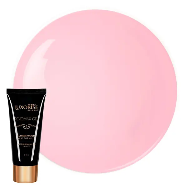 Polygel REVOMAX GEL LUXORISE French Pink, 15ml