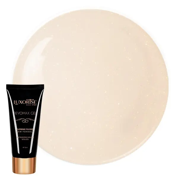 Polygel REVOMAX GEL LUXORISE Ivory Moon, 15ml