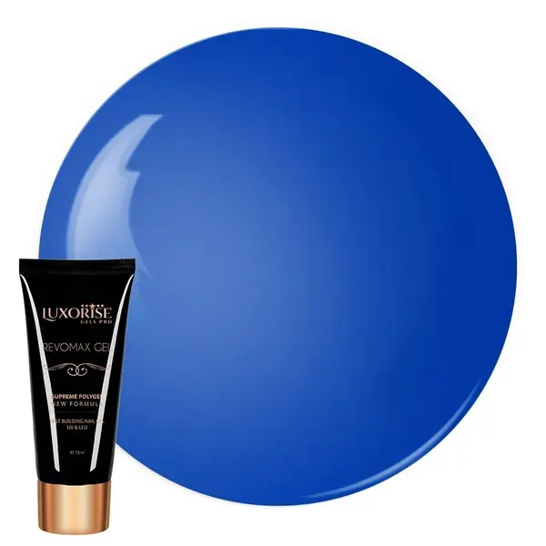 Polygel REVOMAX GEL LUXORISE Neon Blue, 15ml