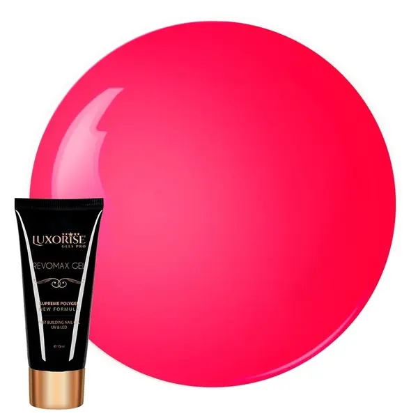 Polygel REVOMAX GEL LUXORISE Neon Pink, 15ml