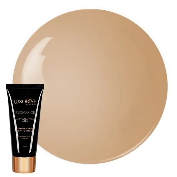 Polygel REVOMAX GEL LUXORISE Nude Chocolate, 15ml