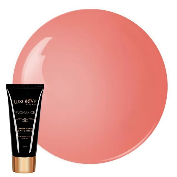 Polygel REVOMAX GEL LUXORISE Pink Nude, 15ml