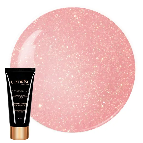 Polygel REVOMAX GEL LUXORISE Rosé Quartz, 15ml
