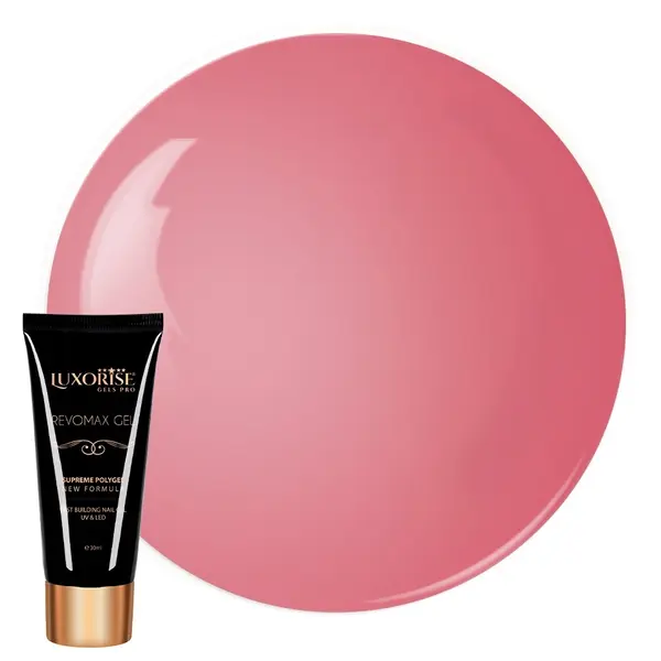 Polygel REVOMAX GEL LUXORISE Silky Pink, 30ml