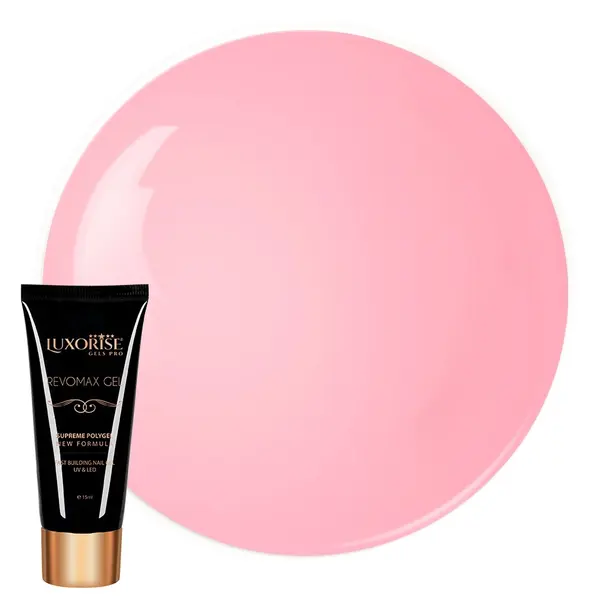 Polygel REVOMAX GEL LUXORISE Soft Pink, 15ml