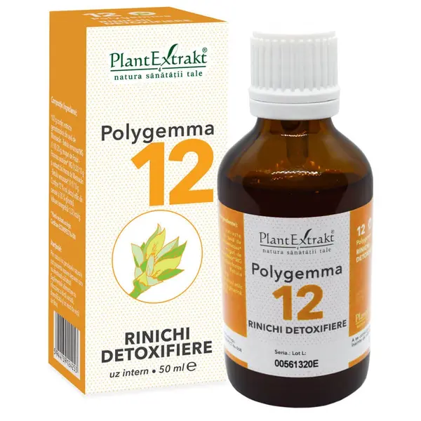 Polygemma 12 - Susţine funcţia de detoxifiere a rinichiului – 50ml