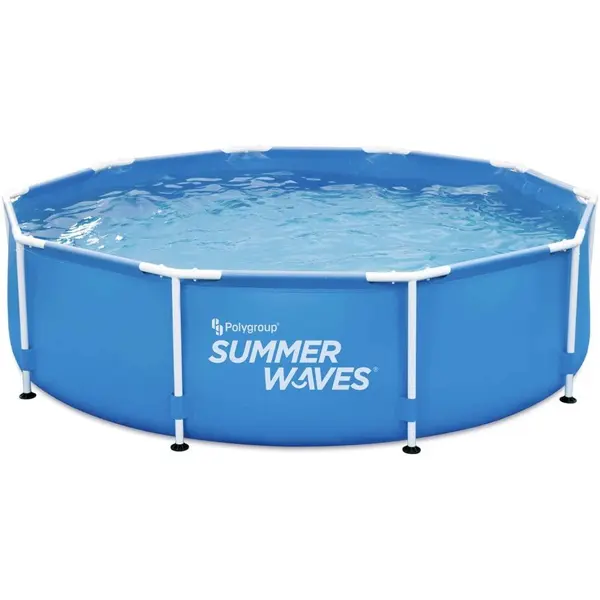 Polygroup Set piscina cu cadru metalic si filtru Summer Waves®, dimeniune 305 x 76 cm, capacitate 4678 l