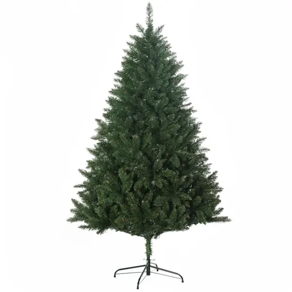 Pom Artificial de Craciun inalt, Decor Pom de Craciun cu 800 de Crengute, Deschidere Automata, Verde, HOMCOM | Aosom Romania