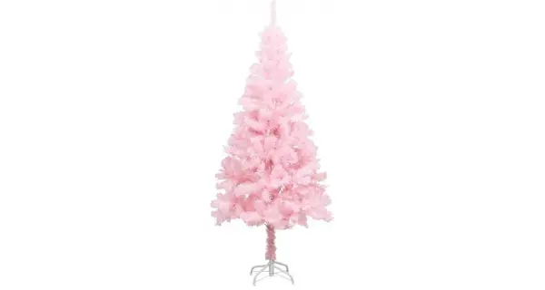 Pom de Craciun artificial cu suport, roz, 150 cm, PVC
