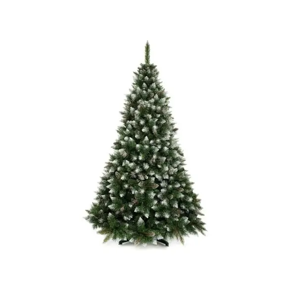Pom De Craciun Artificial, Pietre Stralucitoare Pe Varful Ramurilor, 2D+3D, Pin, Suport Inclus - 180 cm