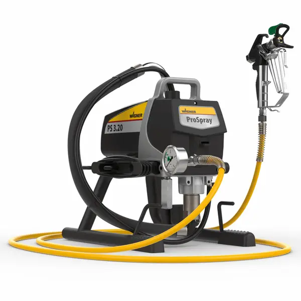 Pompa airless Wagner Pro Spray 3.21 HEA Skid, debit material 2 l/min, duza max. 0,023”, motor electric 1,03 kW