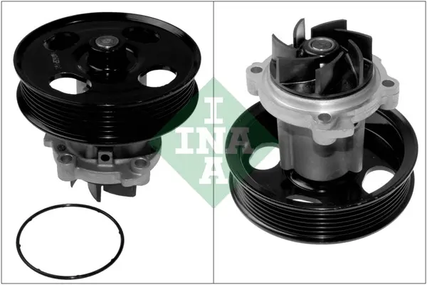 Pompa apa cu garnitura potrivit ALFA ROMEO MITO; CHEVROLET AVEO; CITROEN NEMO, NEMO MINIVAN; FIAT 500, 500 C, 500L, 500X, DOBLO, DOBLO CARGO, DOBLO MINIVAN, FIORINO, FIORINO MINIVAN 1.3D 06.03-