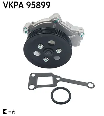Pompa apa cu garnitura potrivit HONDA CIVIC X; HYUNDAI GRAND SANTA FE, IX35, SANTA FE IV, SANTA FE IV SUV, SANTA FE II, SANTA FE III, SANTA FE III SUV, SANTA FE II SUV, STARIA 1.6LPG-2.2D 03.06-