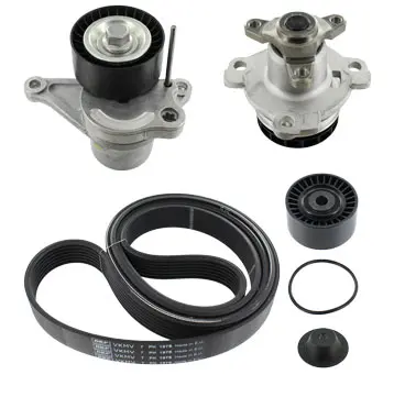 Pompa apa + Set curea transmisie cu caneluri SKF VKMC 36086-1