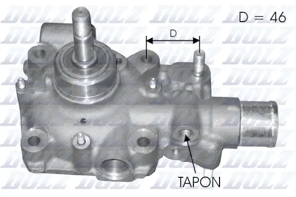 Pompă de apă, răcire motor DOLZ B121