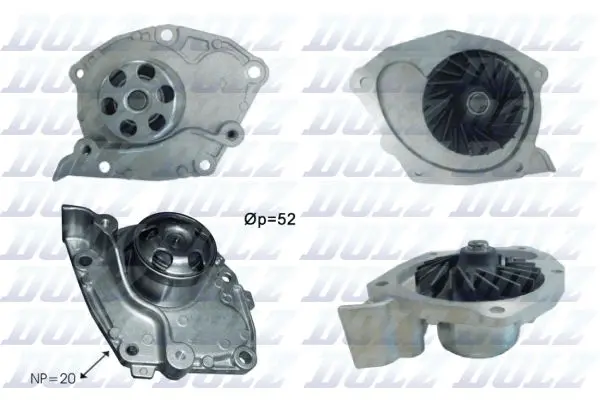 Pompă de apă, răcire motor DOLZ R232