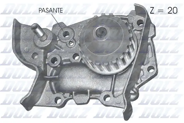 Pompă de apă, răcire motor DOLZ R314
