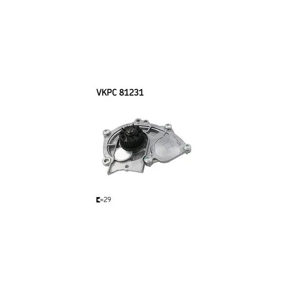 Pompă de apă, răcire motor SKF VKPC 81231