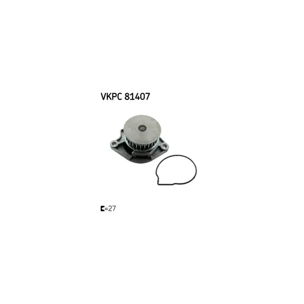 Pompă de apă, răcire motor SKF VKPC 81407
