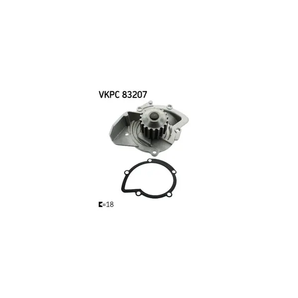 Pompă de apă, răcire motor SKF VKPC 83207