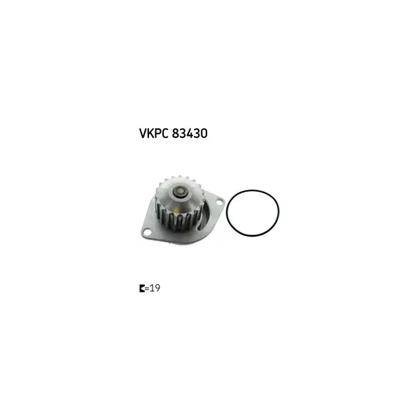 Pompă de apă, răcire motor SKF VKPC 83430