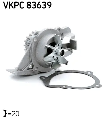 Pompă de apă, răcire motor SKF VKPC 83639