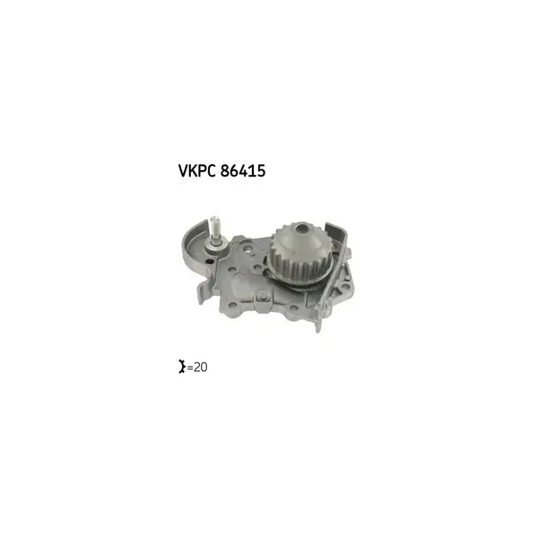Pompă de apă, răcire motor SKF VKPC 86415