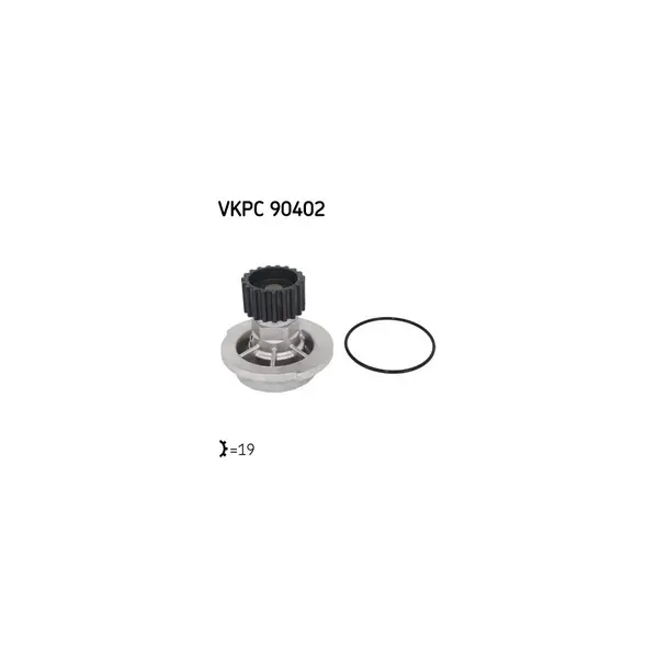 Pompă de apă, răcire motor SKF VKPC 90402