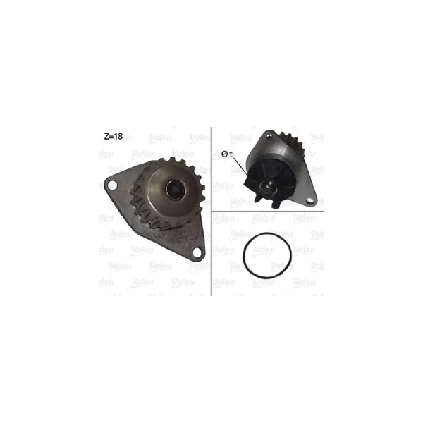 Pompă de apă, răcire motor VALEO 506721