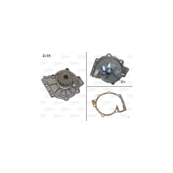 Pompă de apă, răcire motor VALEO 506854