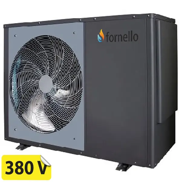 Pompa de caldura aer-apa pentru incalzire si racire FORNELLO ECO Green CGK-040V3L MONOBLOC 15 KW, Inverter R32 ERP A+++, compresor rotativ Panasonic, TRIFAZATA