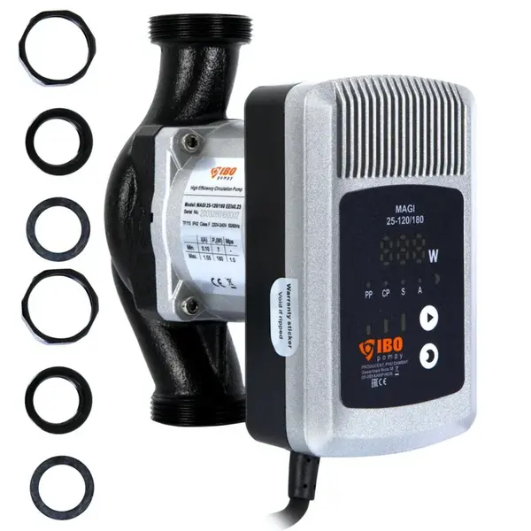 Pompa de recirculare electronica pentru centrala IBO MAGI-H 25-120/180, 14-185 W, 160 l/min, H Refulare 12 m