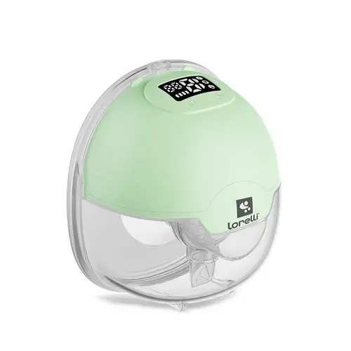 Pompa de san electrica Lorelli Aya, portabila, utilizare fara maini, recipient 180ml, Verde