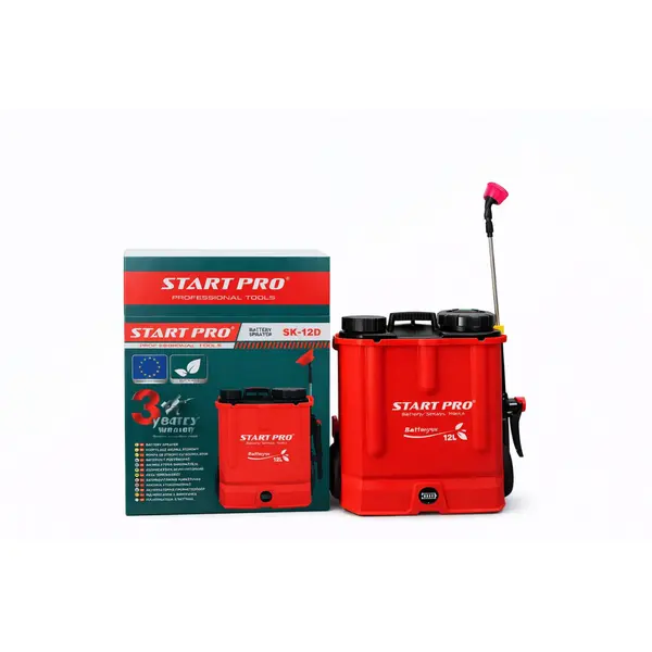 Pompa de stropit cu acumulator,12L, STARTPRO SK-12D