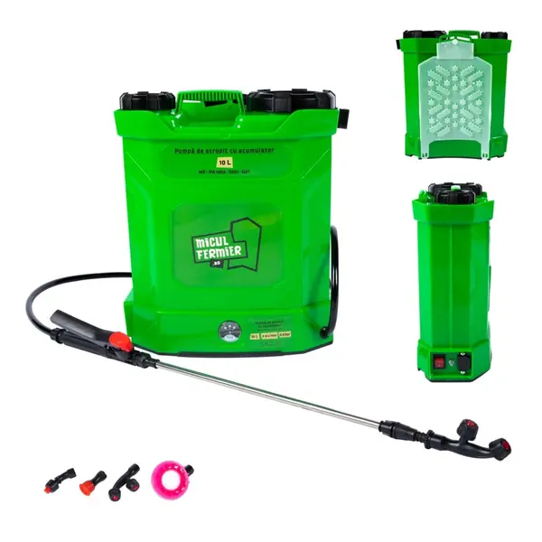 Pompa de stropit cu acumulator, Micul Fermier, capacitate 10 litri