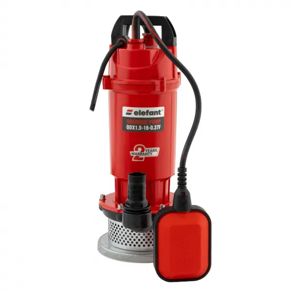 Pompa drenaj Aquatic Elefant QDX1.5-16-0.37F, Plutitor, 370W, 100L min., Inaltime pompare 12m
