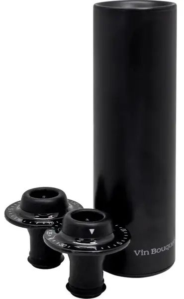 Pompă electrică cu vid Vin Bouquet - VB FIC 002, 2 dopuri, neagră
