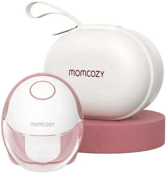 Pompă electrică de sân Momcozy - M6, hands-free, roșie
