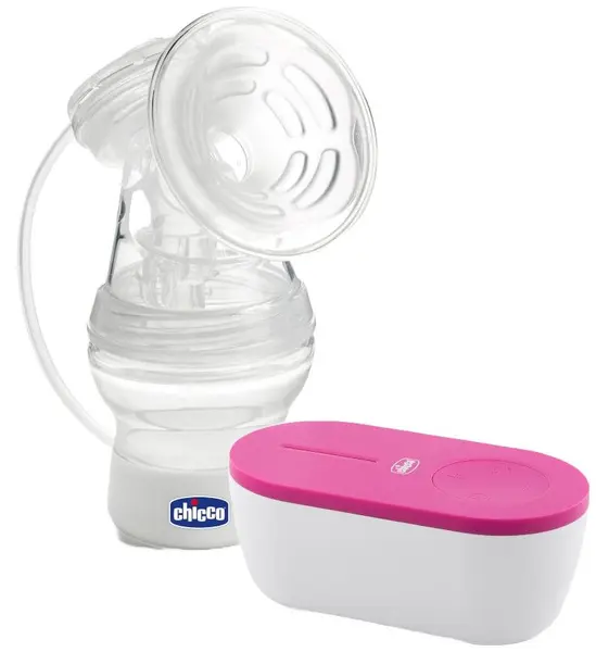 Pompă electrică portabilă de sân Chicco - Travel Pink, USB