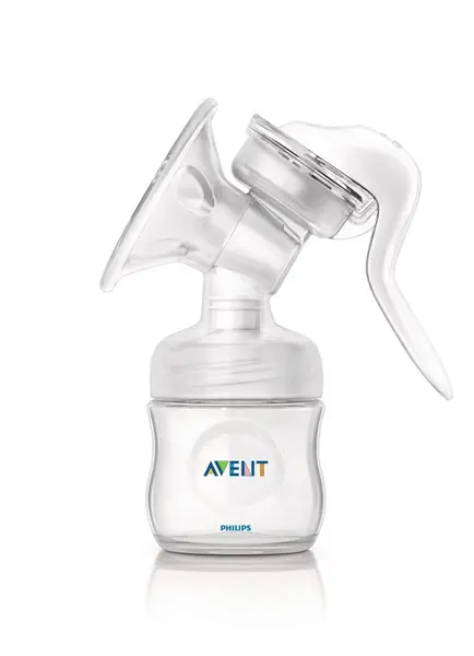 Pompa manuala pentru san cu biberon Avent Natural