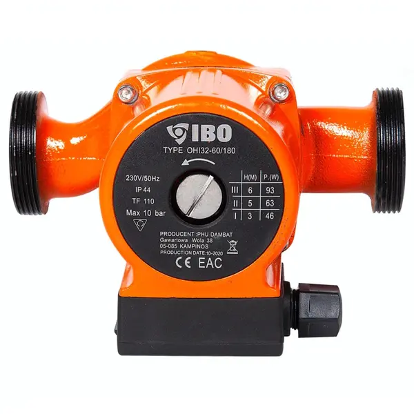 Pompa recirculare apa calda, IBO OHI 32-60/180, 93 W, 55 l/min, H Refulare 6 m