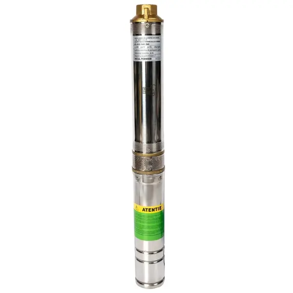 Pompa submersibila, 1.1 kW, debit maxim 3900 l/h, inaltime maxima de pompare 51m, 8 turbine, Micul Fermier
