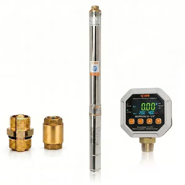 Pompa submersibila cu presostat 2.5STM31, 550W, 45l/min, H-85m, IBO Polonia, rezistenta la nisip, 20m cablu