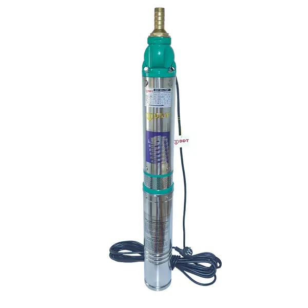 Pompa submersibila de mare adancime DDT 4QJD2-8, Inox Fonta, 1100W, 5 m ³ h, 8 turbine, 120m, 10m cablu