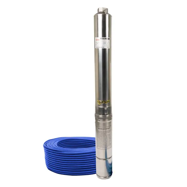 Pompa submersibila de mare adancime DDT 4SDM3-11, Inox, 1800W, 8 m ³ h, 11 turbine, 150m, 30m cablu