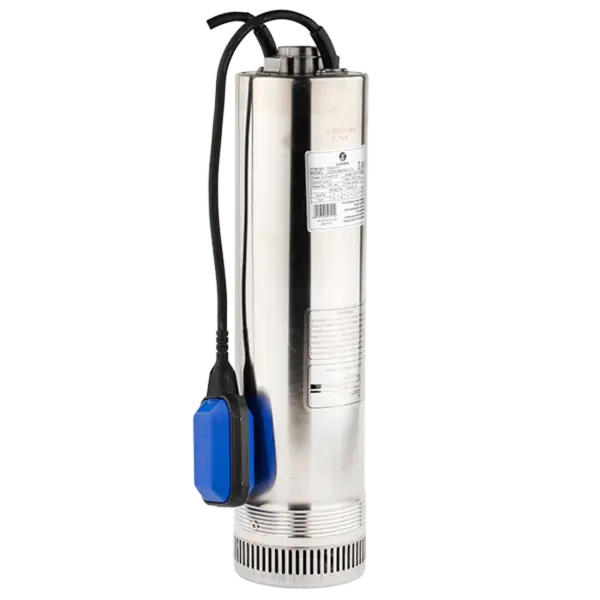 Pompa submersibila din inox, cu plutitor, 125SCM Gmax, 750W, 130 l/min, H ref. 43m